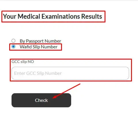 wafid online report check